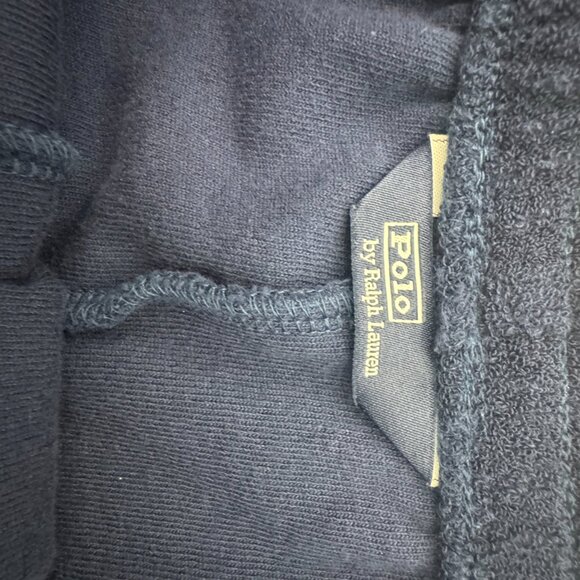 Polo Ralph Lauren Terry Polo Shirt & Short Cover-Up SET Navy Blue size Large - Picture 12 of 16